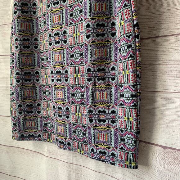 LuLaRoe Cassie Pencil Skirt Geometric Abstract Western Pattern Pull-On Size XL - Picture 6 of 15